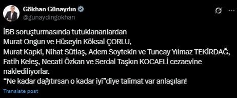 İstanbul Büyükşehir Belediyesi Tutuklama